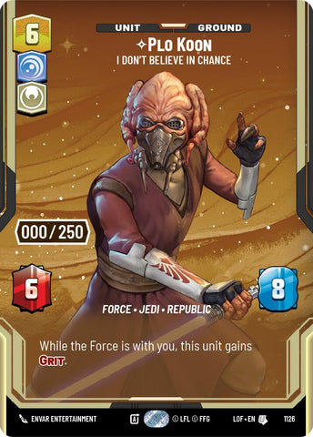 Plo Koon (1126) - I Don't Believe in Chance (Serialized) (1126) [Legends of the Force]