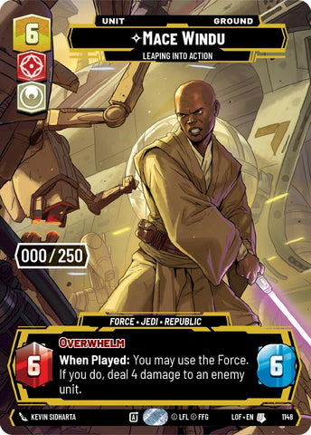 Mace Windu (1148) - Leaping into Action (Serialized) (1148) [Legends of the Force]