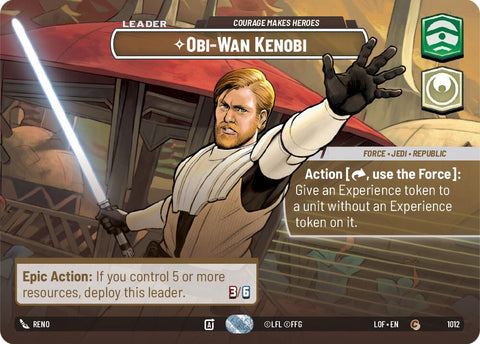 Obi-Wan Kenobi (1012) - Courage Makes Heroes (Showcase) (1012) [Legends of the Force]