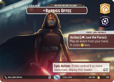 Barriss Offee (1017) - We Have Become Villains (Showcase) (1017) [Legends of the Force]