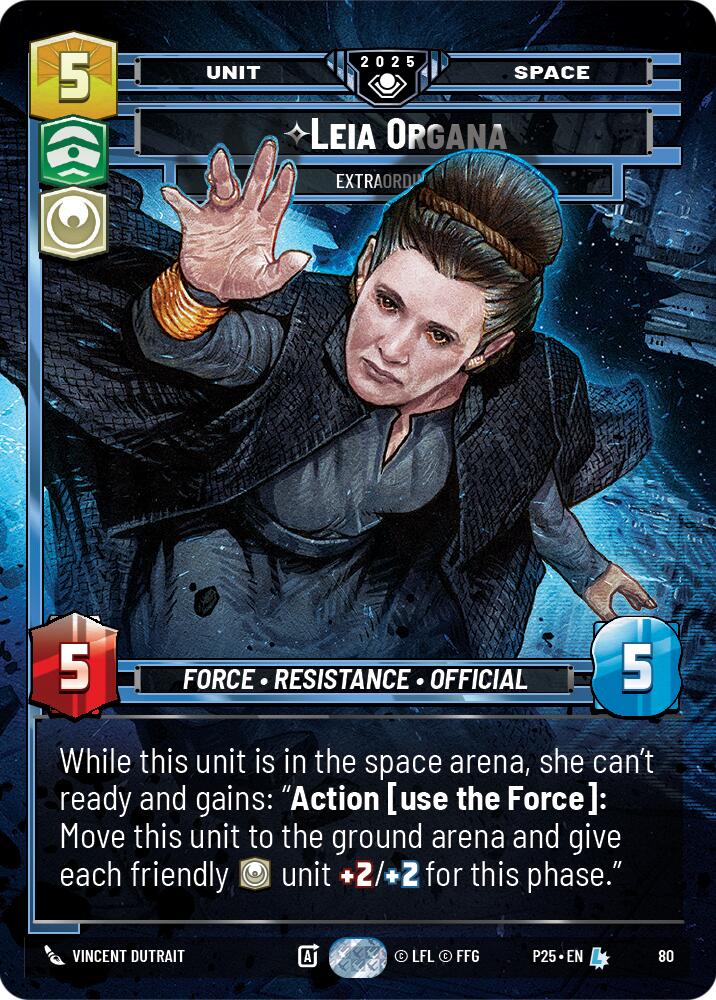 Leia Organa (80) - Extraordinary (80) [Organized Play Promos]