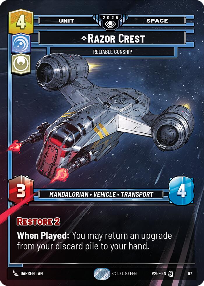 Razor Crest (67) - Reliable Gunship (67) [Organized Play Promos]