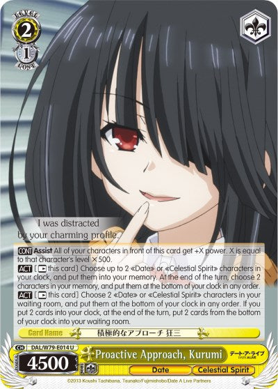 Proactive Approach, Kurumi (DAL/W79-E014 U) [Date A Live]