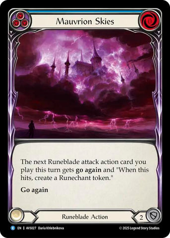 Mauvrion Skies (Blue) [AVS027] (Armory Deck: Legends Viserai)