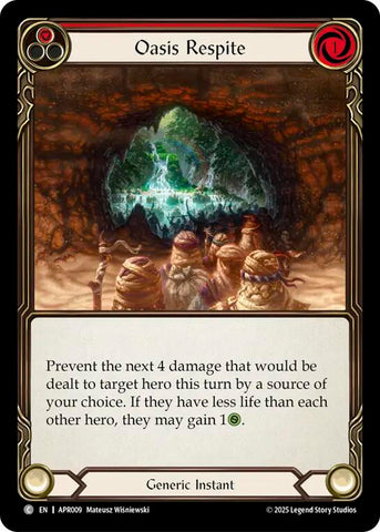 Oasis Respite (Red) [APR009] (Armory Deck: Legends Prism)