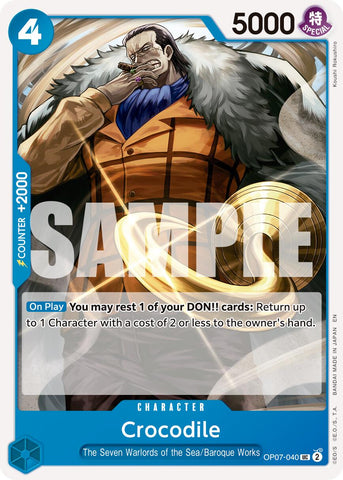 Crocodile (OP07-040) (Reprint) [Premium Booster -The Best- Vol. 2]