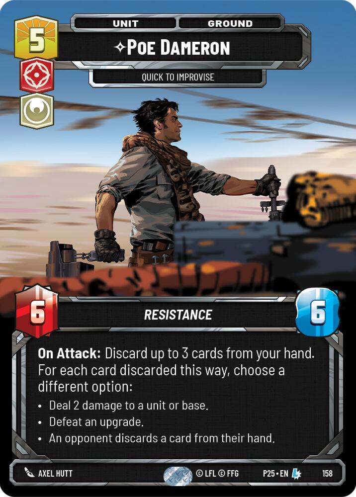 Poe Dameron - Quick to Improvise (158) (158) [Sector and Regional Promos: Season 1]