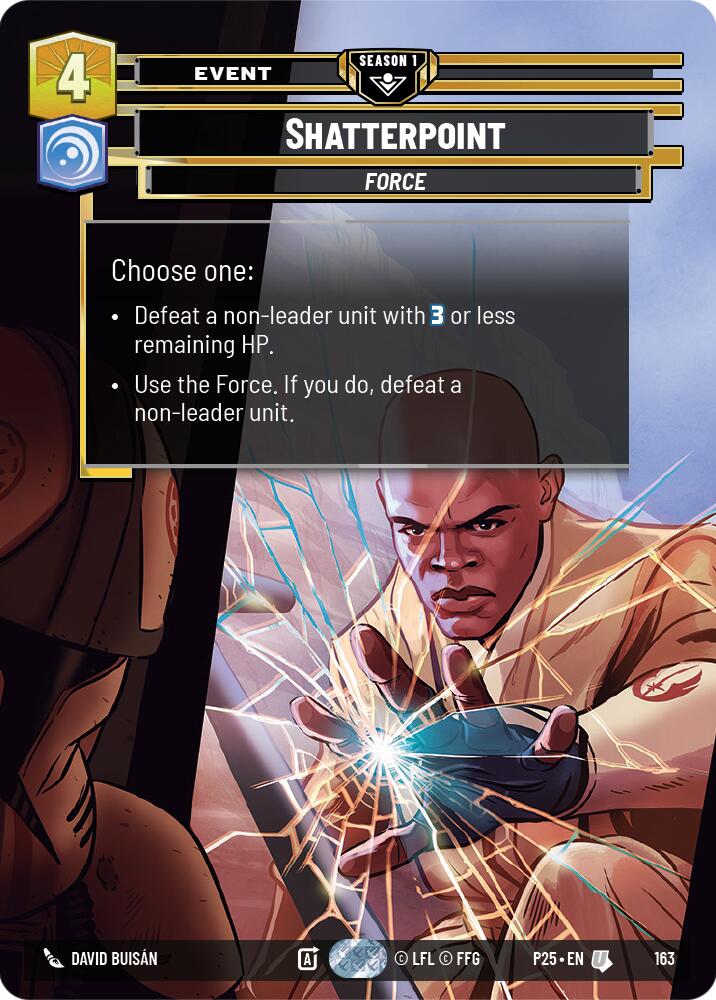 Shatterpoint (163) (163) [Sector and Regional Promos: Season 1]