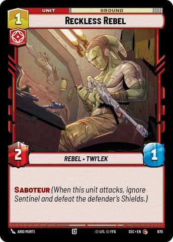 Reckless Rebel (670) (Foil) (670) [Secrets of Power]