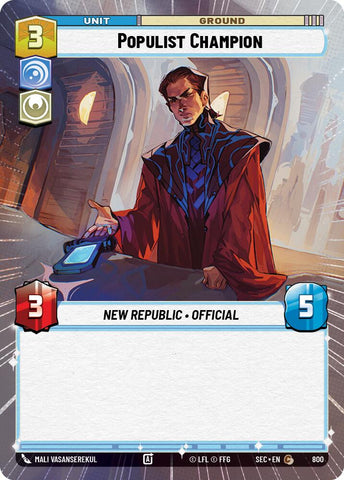 Populist Champion (800) (Hyperspace Foil) (800) [Secrets of Power]