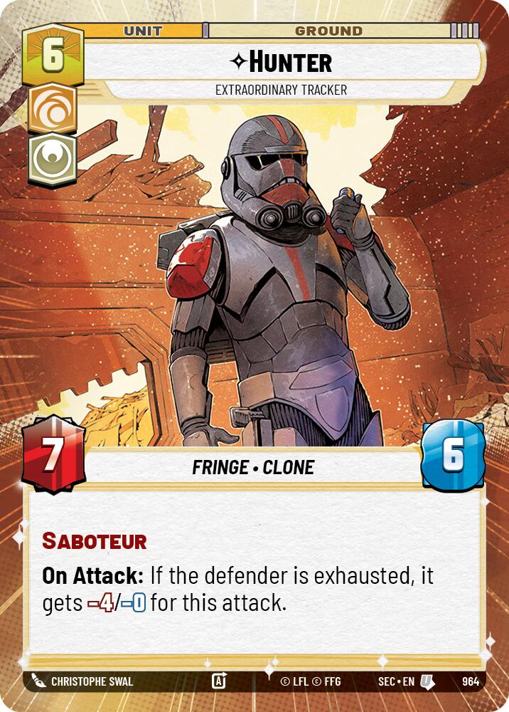 Hunter - Extraordinary Tracker (Hyperspace Foil) (964) (964) [Secrets of Power]