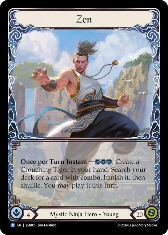Zen [ZEN001] (Part the Mistveil Zen Blitz Deck)  Rainbow Foil