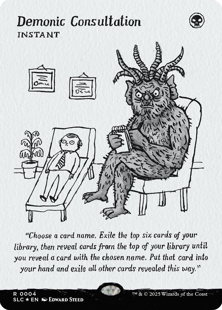 Demonic Consultation (Halo Foil) [Secret Lair Countdown Kit]