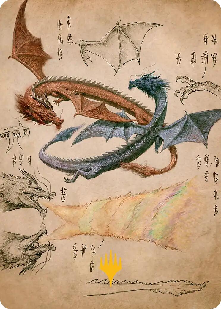 Ran and Shaw Art Card (Gold-Stamped Planeswalker Symbol) [Avatar: The Last Airbender Art Series]