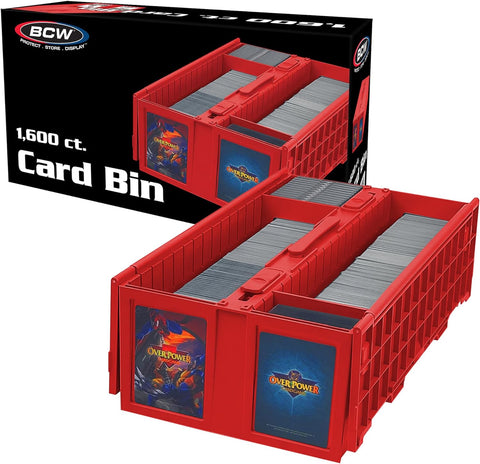 BCW Collectible Card Bin 1600 - Red