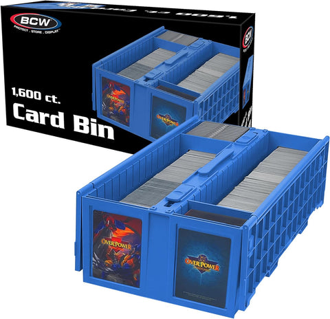 BCW Collectible Card Bin 1600 - Blue