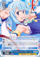 "Double Peace Sign" Aqua (KS/W55-PE02 PR) (Promo) [KonoSuba 2]