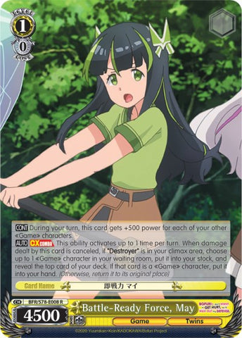 Battle-Ready Force, May (BFR/S78-E008 R) [BOFURI: I Don't Want to Get Hurt, so I'll Max Out My Defense]