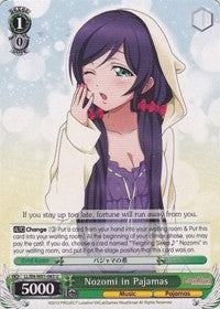 Nozomi in Pajamas (LL/EN-W01-063 U) [Love Live! DX]