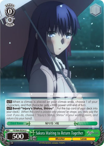 Sakura Waiting to Return Together (FS/S64-E034 U) [Fate/Stay Night [Heaven's Feel]]
