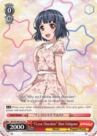 "I Love Chocolate" Rimi Ushigome (BD/EN-W03-078 C) [BanG Dream! Girls Band Party! MULTI LIVE]