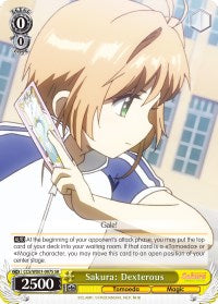 Sakura: Dexterous (CCS/WX01-007S SR) [Cardcaptor Sakura: Clear Card]