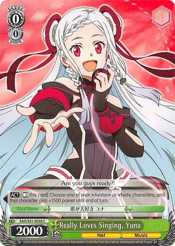 Really Loves Singing, Yuna (SAO/S51-E038 C) [Sword Art Online The Movie: -Ordinal Scale-]