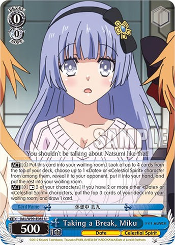 Taking a Break, Miku [Date A Live Vol.2]