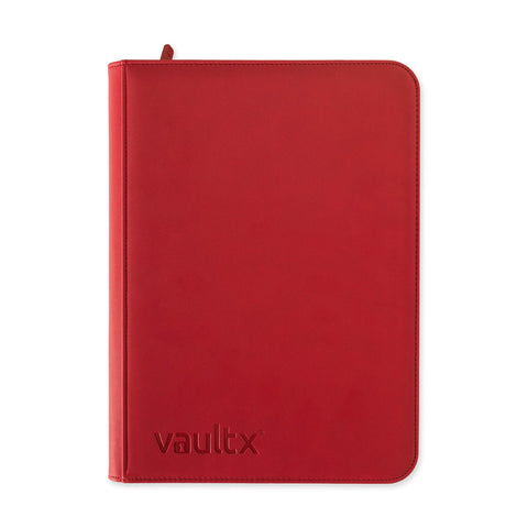 Vault X: 9-Pocket Exo-Tec Zip Binder (Fire Red)