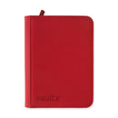 Vault X: 4-Pocket Exo-Tec Zip Binder (Fire Red)