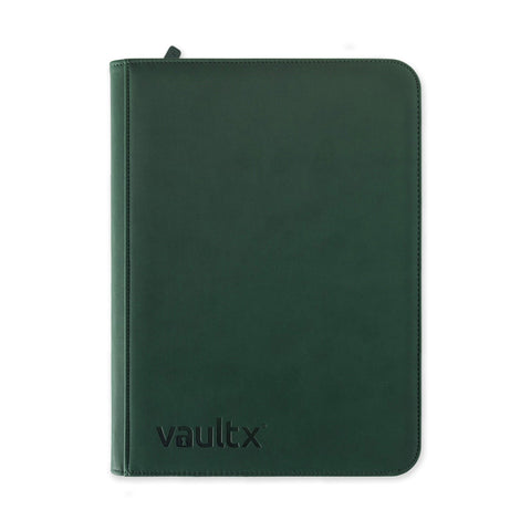 Vault X: 9-Pocket Exo-Tec Zip Binder (Green)