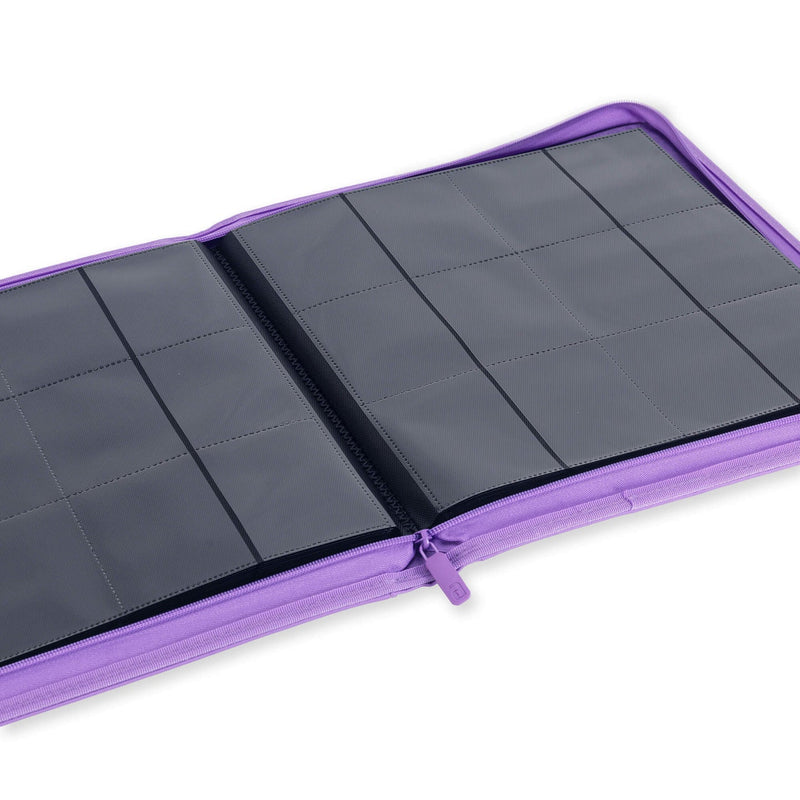 Vault X: 12-Pocket Exo-Tec Zip Binder (Purple)