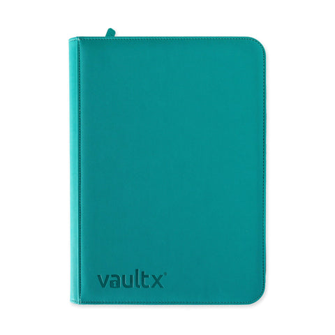 Vault X: 9-Pocket Exo-Tec Zip Binder (Ocean Blue)
