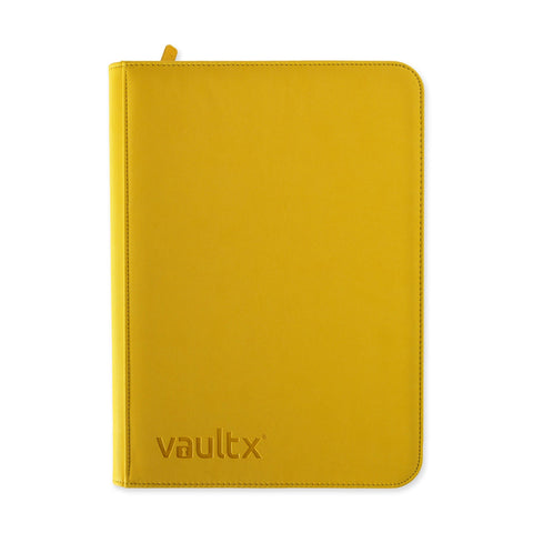 Vault X: 9-Pocket Exo-Tec Zip Binder (Sunrise Yellow)
