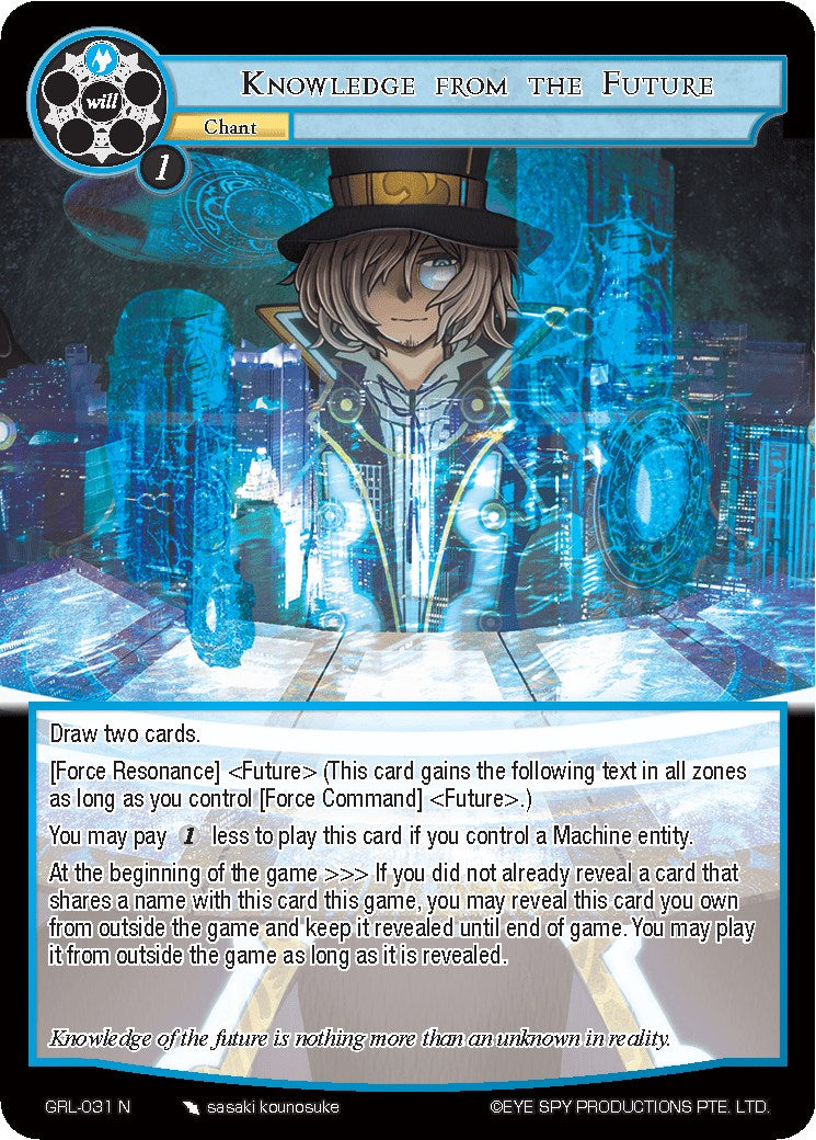 Knowledge from the Future (GRL-031) [Game of Gods: Reloaded]