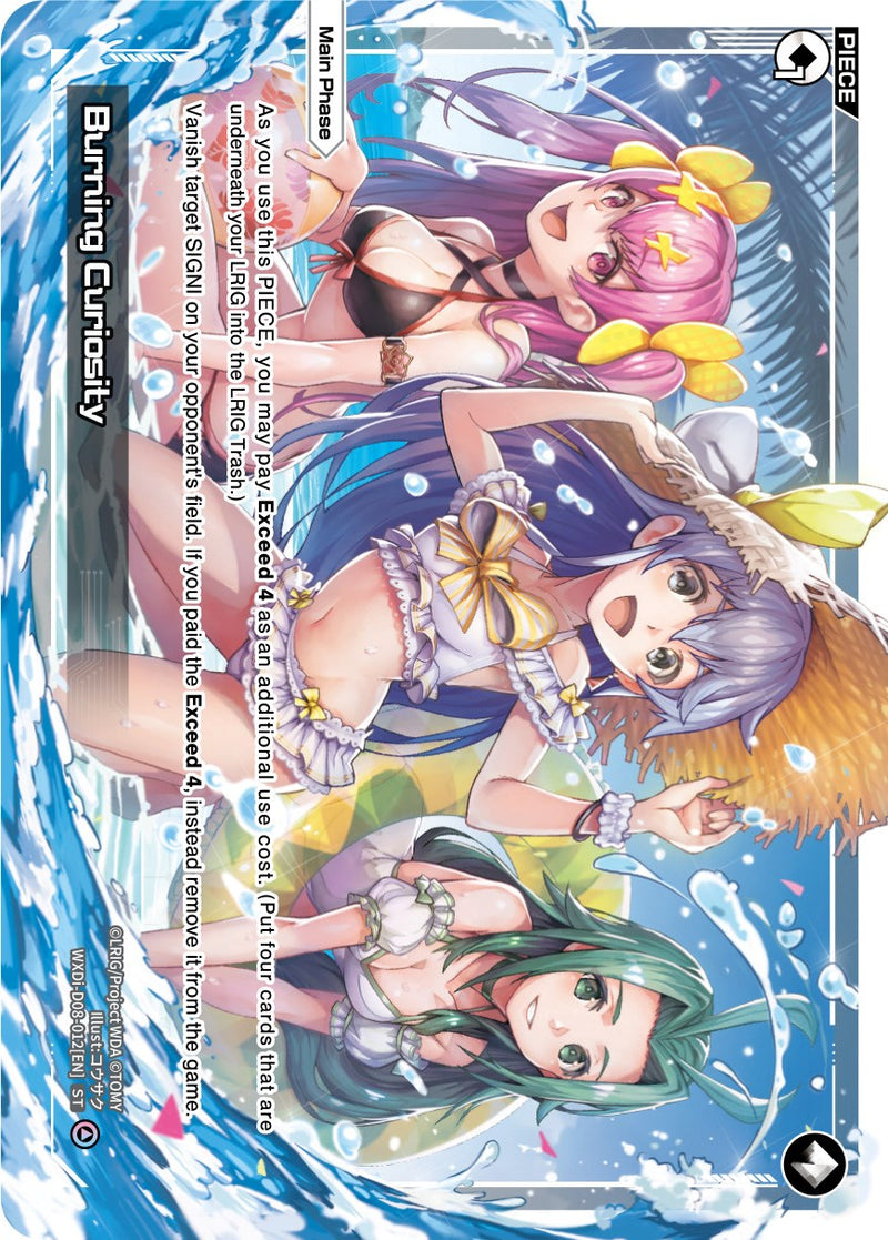 Burning Curiosity (WXDi-D08-012[EN]) [Diva Debut Deck D08: White Hope]