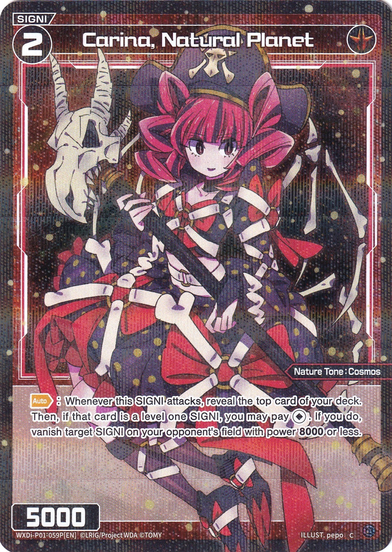 Carina, Natural Planet (Parallel Foil) (WXDi-P01-059P) [Glowing Diva]