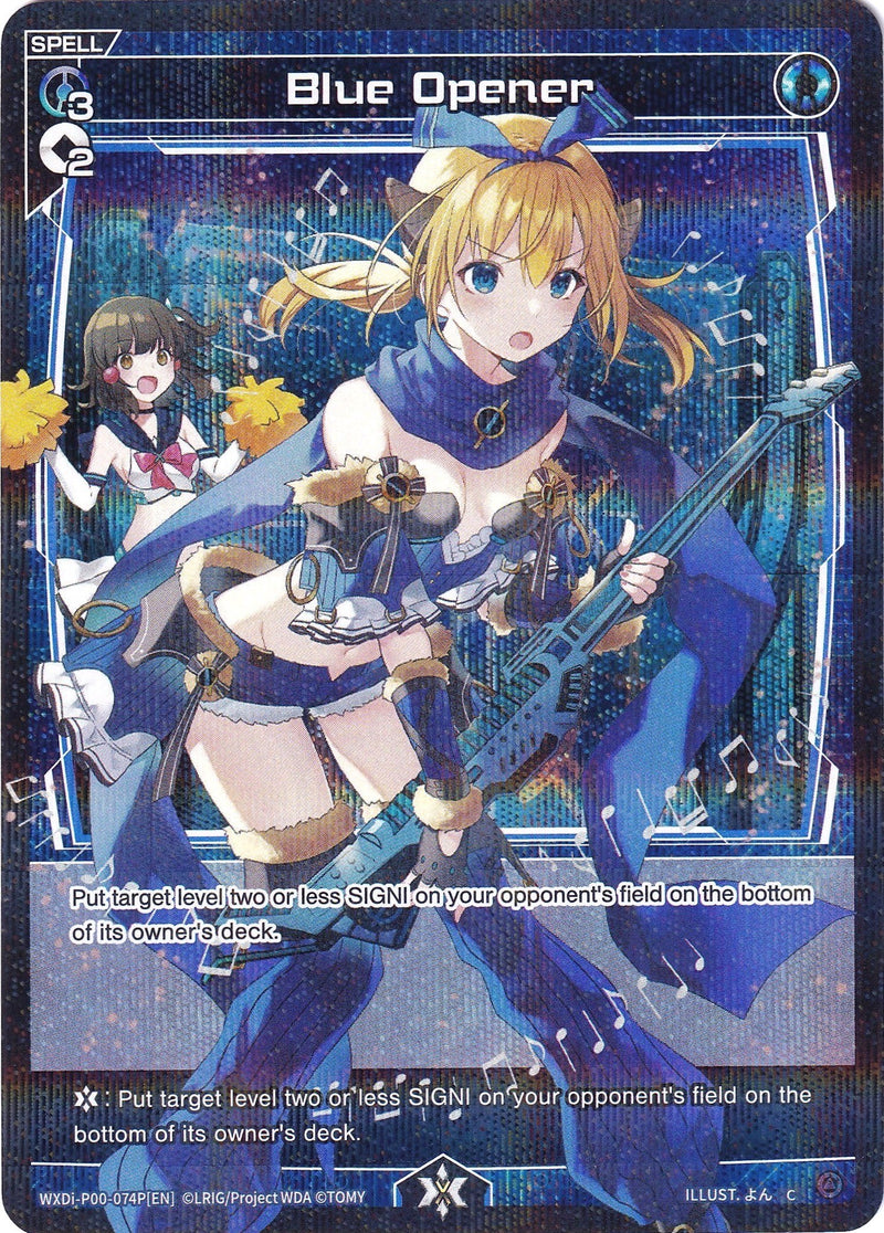 Blue Opener (Parallel Foil) (WXDi-P00-074P) [Interlude Diva]
