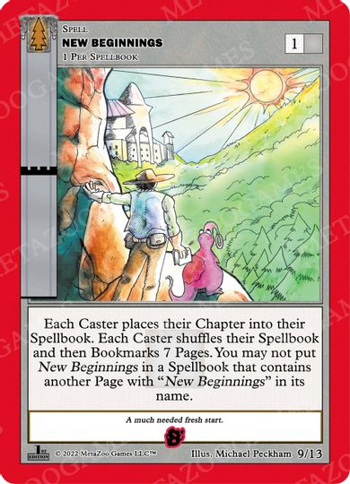 New Beginnings (Dark) [Cryptid Nation: Wilderness First Edition Release Event Deck]