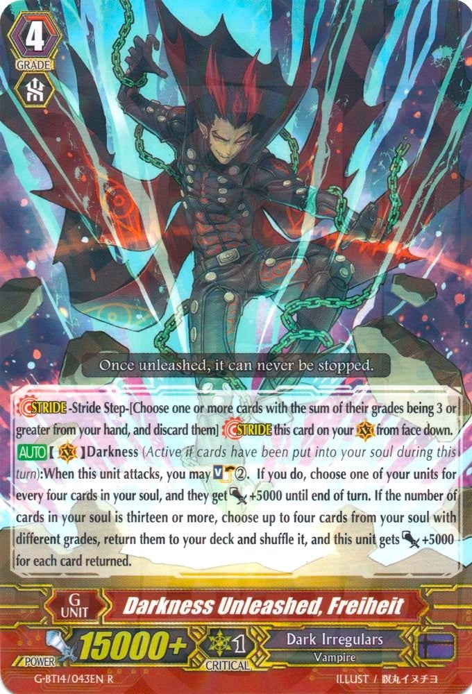 Darkness Unleashed, Freiheit (G-BT14/043EN) [Divine Dragon Apocrypha]