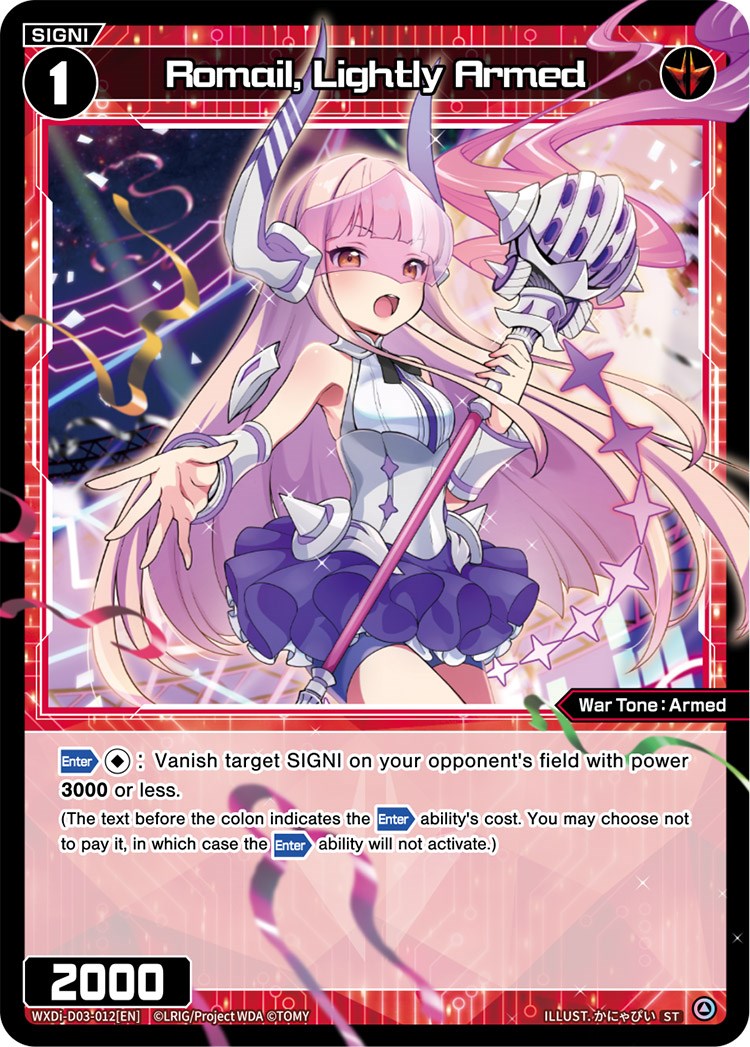 Romail, Lightly Armed (WXDi-D03-012) [Diva Debut Deck D03: Rei Hirana Akino]